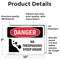 Signmission No Trespassing Steep Grade Danger Sign, Vinyl Decal, 10in W x 7in L, 2PK OS-2PACK-DS-D-710-L-1785 - alternate 5